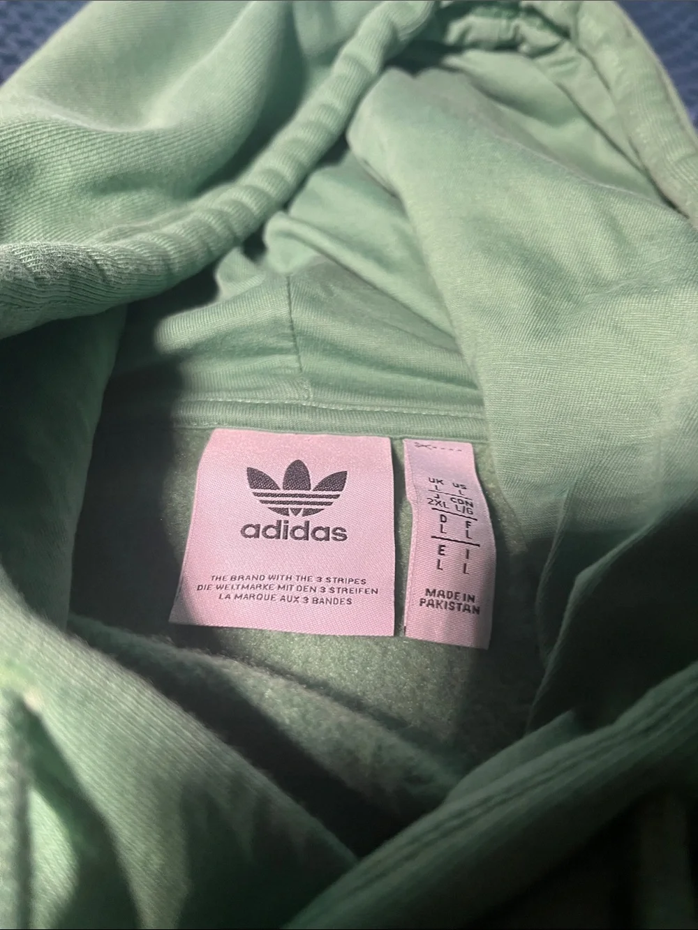 adidas green pullover